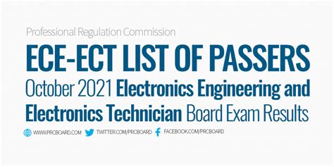 ece board exam|RESULTS: October 2021 Electronics Engineering ECE & ECT .